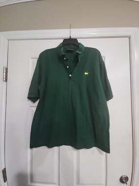 Masters Collection Golf Polo Shirt Green Size L